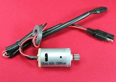 TR390 DC6V 13000RPM Hobby Motor w/ 9mm Gear and 18awg Wireleads xy