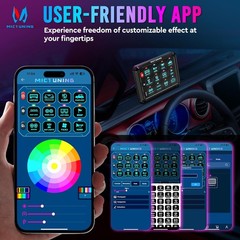 Wireless Switch Panel, 4/6/8/12 Gang LED Light Circuit App/Remote Switch Control