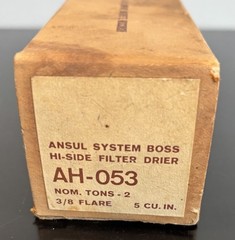 VTG Ansul System Boss Hi-Side Filter Drier AH-053 3/8 Flare 5 Cu in With Box NOS