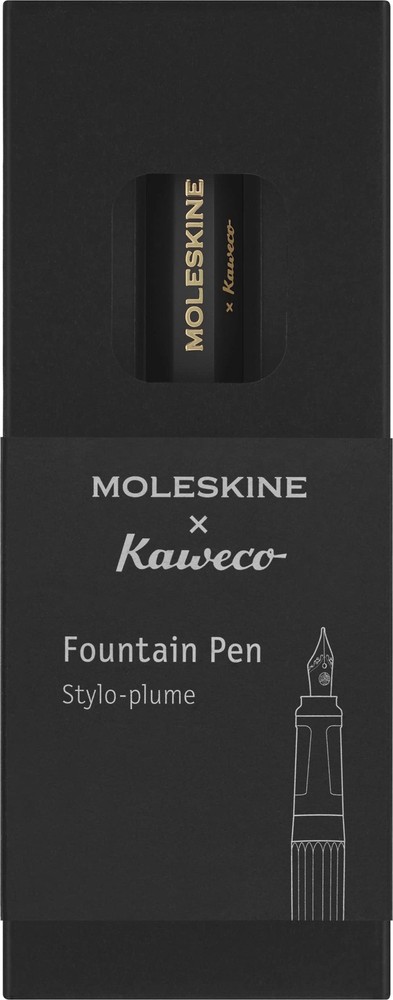 x Kaweco, Fountain Pen, Medium Nib, Black with Blue Ink