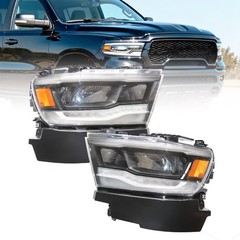 For 2019-2024 RAM 1500 Rebel/Laramie NON-Laramie Longhorn LED Headlights