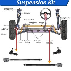 8Pc Susp Kit Frt Lwr Ctrl Arms w/Ball Jts & Bush SwayBarLinks 06-11Focus K80407