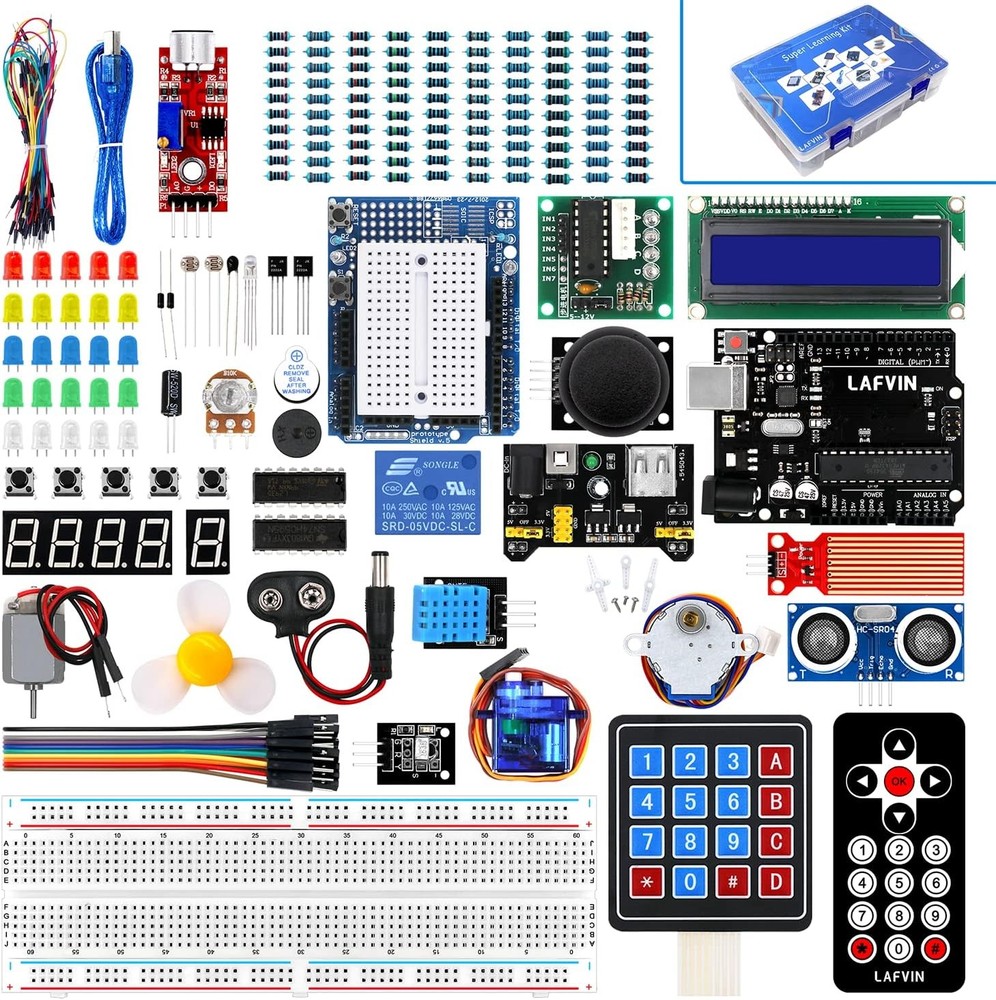 Complete Arduino Starter Kit: Microcontroller, Modules & Tutorials for Beginners