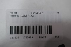Rotork IQ20FA14Z Remote Electric Valve Actuator 0.95kw 575v-ac
