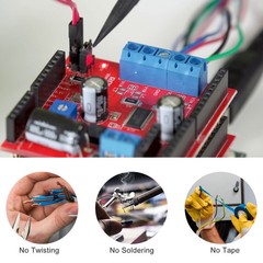 100PCS 5mm 0.2″ Pitch PCB Mount Screw Terminal Block Connector 2P 3P 4P 14-22AWG