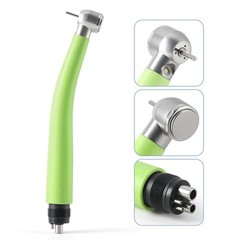 Plastic Dental LED Integrate E-generator High Speed Handpiece 3 Way Spray 4Holes