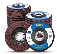 12/20 Pack Flap Discs 4.5 X 7/8″ Grinding Wheel T27 Flapper Wheel for Die Angle