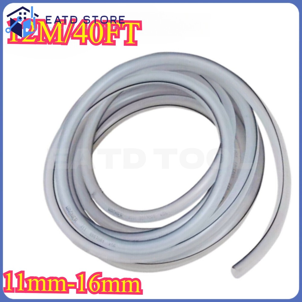 NEW 12M/40FT Silicone Powder Hose 11mm-16mm for 11*16mm Powder Coating Spray Gun