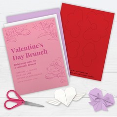 Valentine Paper 8.5″ x 11″ – 300 Sheets – 4 Colors (Red, Pink, White, & Orchi…