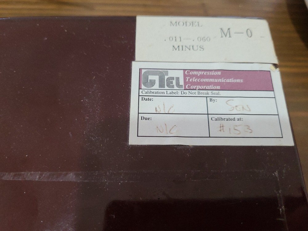 Steel 50 piece gage set Model M-0 .011″ – .060″ in wooden box