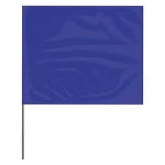Presco Marking Flag, PVC, Blank, 100 PK 2330B-200 Presco 2330B-200 PVC Blue