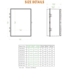Electrical Junction Box IP67 Waterproof Outdoor Box ABS Plastic Enclosure Black