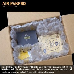 2 PK Air Pillow Film Bubble Cushion Roll Wrap Packaging 3000pc 984ft x 4″ x 8″