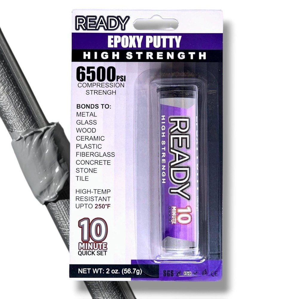 High Temperature Resistant 2oz Epoxy Putty – 10-Minute Cure for Strong Repairs