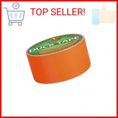 Duck Brand 1265019 Color Duct Tape, Neon Orange, 1.88 Inches x 15 Yards, Single