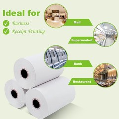 100 Rolls 2 1/4″ 57mm x 50′ Cash Register Credit Card POS Receipt Thermal Paper