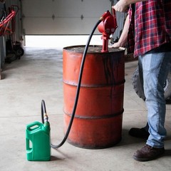 Fill-Rite FR112 Fuel Transfer Rotary Universal Fit Hand Pump with Discharge Hose