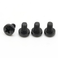 Stainless Screws for MINI Cooper License Plates (Set of 4, Black, Rear)