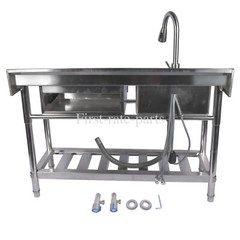 Utility Sink Free Standing for Laundry Room Farmhouse Indoor and Outdoor Sink