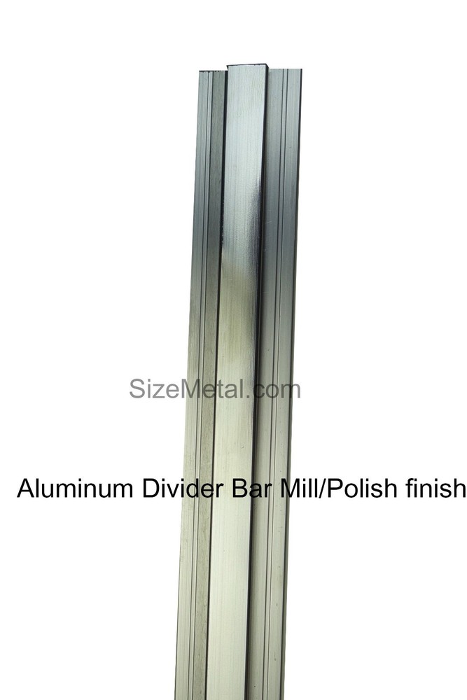 8ft Aluminum Divider Bar – Polished – 8 PCS