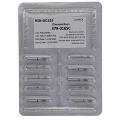House Brand Dentistry 401523 HSB FG 379-016SC Egg Super Coarse Diamond Burs 10Pk