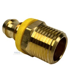 6 Pack Easy Lock Brass Hose Barb Fitting Connector 1/2″ Push-Lock x 1/2″ MNPT