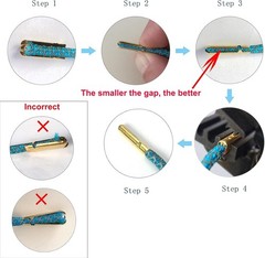 Hand Aglet Crimping Pliers, Metal Shoelace Aglets Crimper Tools for Attach Metal
