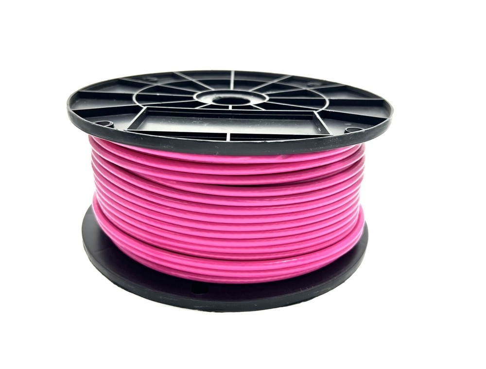 PINK Vinyl Coated Wire Rope Cable, 1/8 – 3/16, 7×7: 50, 100, 250 and 500 ft