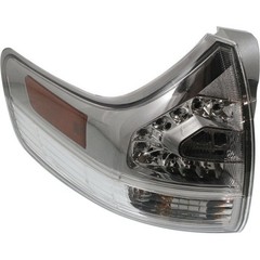 Tail Light Driver Outer Clear Red Lens Left Toyota Sienna 2011-2020 8156008040