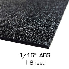 ABS Black Plastic Sheet 48″ X 96″ X 0.0625″ (1/16″) 4×8 ft – Black Haircell