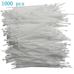 Zip Ties 12 inch 1000 pcs Cable Zip Ties with 50 Pounds Tensile Strength, Whi…