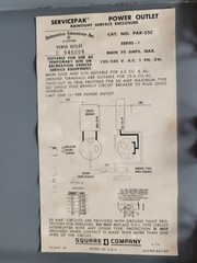 Square D PAK-55C RV Power Outlet 70A 120/240V 1 Phase 3 Wire Series 1 Raintight