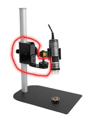 Dino-Lite MS35B Focus Block Assembly with Extension Bracket L-Arm & Peg Mount