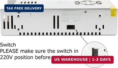 SUPERNIGHT 12V DC 30A 360W Universal Regular Circuit Power Supply Switching Low-