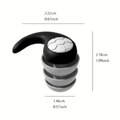 Reusable Silicone Ear Plugs Noise Cancelling Earplugs Protector Study Sleep Swim