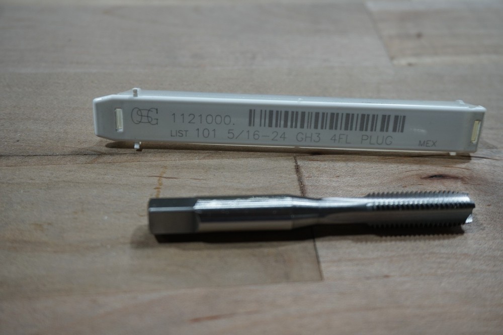 OSGTAP 5/16-24 H3 4-FLUTE PLUG HAND TAP, HSS, BF, FREE SHIP, 1 PIECE