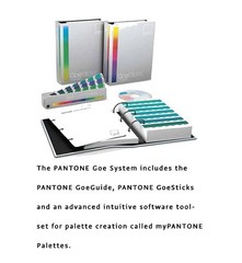 Pantone GEO System Red Cube 3 Sealed Books Fan Guide Color Coated Sticks Palette