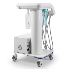 Portable Mobile Dental Delivery Unit Treatment Compressor Syringe Suction 4 Hole