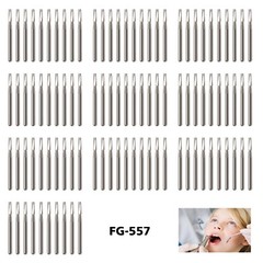 100x FG557 Carbide Burs FG 557 Friction Grip Bur