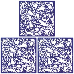 3 Pieces Knockdown Texture Spray Stencil Drywall Repair as the picture shown