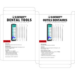 Dental Tools, Dental Pick for Teeth Cleaning, Stainless Steel Hygiene Kit with T