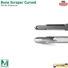 Dental Bone Scraper Harvester Curved With Blade Implant Bone Grafting Collector