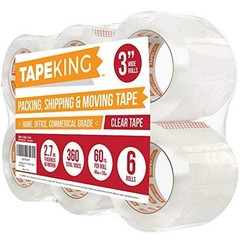Tape King Clear Packing Tape 3 Inch Wide (2.7mil Thick) – 60 Yards Per Refill…