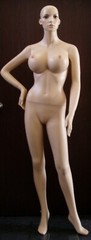 Ladies Flesh Tone Realistic Pretty Full Body Female Mannequin with Wig