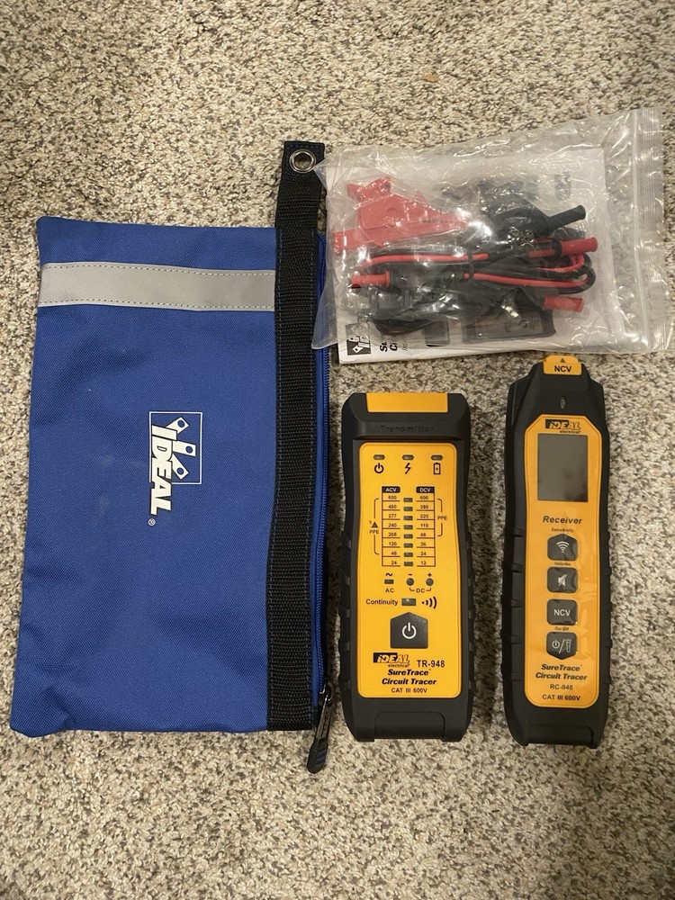IDEAL Electrical 61-948 SureTrace Plus Circuit Tracer Kit, 0-600VAC/DC