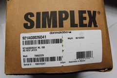 Kaba Simplex 921AG0026D41 Push Button Lock Key Override Satin Chrome