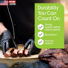 Black Nitrile Disposable Gloves | 4.5 Nitrile Disposable Safety Medical Cooking