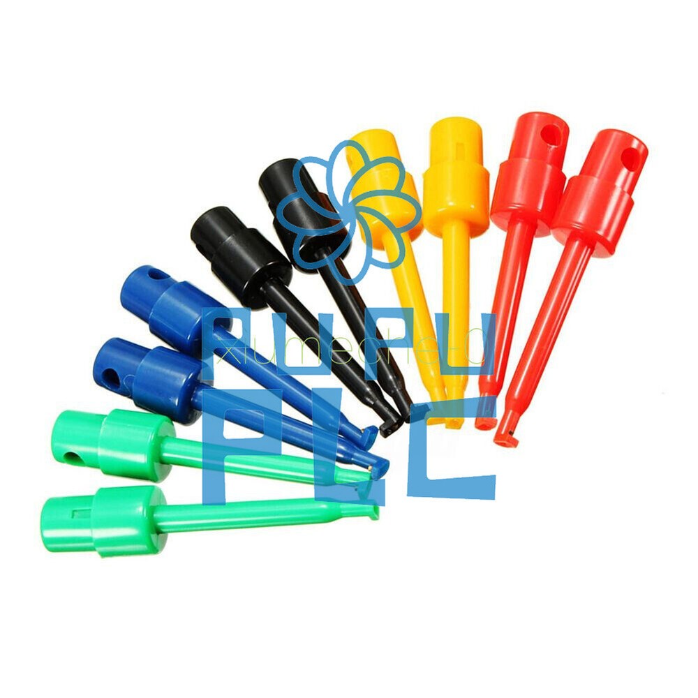 10pcs Large Size Round Single Hook Clip Test Probe for Electronic Testing