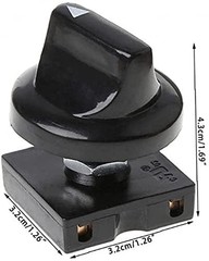 4 Position 3 Speed Fan Rotary Switch Black Selector Governor with Push Button