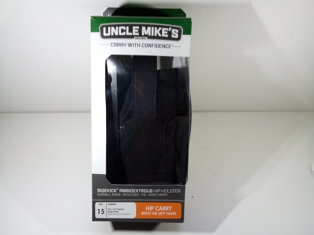 Uncle Mike’s Sidekick Ambidextrous Hip Holster Size 15 MPN 7015-1